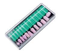 Healifty 12pcs Nail Grinding Bits Set 2.35mm Shank Polishing Heads for Manicure Drill Machine Acrylic Tools for Professional Art Care