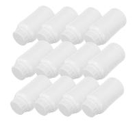 Healifty 12pcs Plastic Lab Reagent Bottles with Screw Lids Wide Mouth Chemical Sample Containers for Accurate Liquid Storage and Reusable Sustainable Laboratory Use