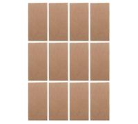 Healifty 12pcs Portable Kraft Paper Note Pads Set - Mini Pocket Writing Notepads with Lined, Blank, Grid To-do Pages - Schedule and Time Planning Handbook for Office and Travel Use