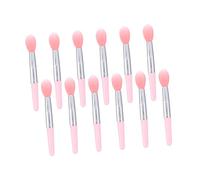 Healifty 12pcs Silicone Lipstick Lip Mask Applicator and Lip Balm Brush Set, Easy to Carry Cosmetic Brushes for Travel and Work, for Those Who Love Makeup