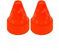 Healifty 12pcs Small Roller Skating Training Cones High Compact Sports Markers for Football Soccer Basketball Agility Drills Portable Bright Orange Obstacle Course