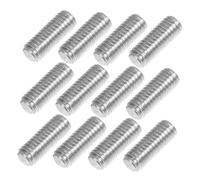 Healifty 12pcs Stainless Steel Electric Guitar Bass Bridge Height Adjustment Screws for String Fixing and Intonation Compatible with Various Electric Guitars Replacement Parts