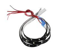 Healifty 12v Waterproof Ice Blue Led Strip Lights 4pcs Pack, Car and Motorcycle Interior Decoration, Flexible Automotive Led Light Strips for Trucks, Boats, and Golf Carts