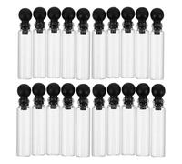 Healifty 150pcs Glass Perfume Sample Vials Leakproof Stoppers Essential Oil Sample Mini Bottles for Travel Scent Testing and Present Sharing