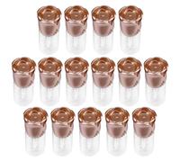 Healifty 15pcs DIY Lip Balm Tubes Cosmetic Containers Portable Transparent Lip Gloss Bottles for Travel Home Use