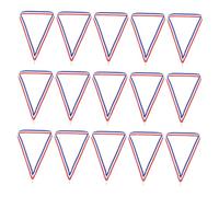 Healifty 15pcs Medal Ribbons Striped Neck Lanyards with Hooks Polyester Cotton Blend Universal Length Easy to Clean for Sports Events Competitions Student Awards