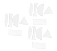 Healifty 15pcs Optical Lens for Photography and Physics Teaching Including Cube Prism and Acrylic Optical Lenses for Educational Labs