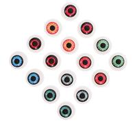 Healifty 16 Pcs Halloween Eyeballs: 1.3 Inch Realistic -Pong Eyeballs Terror Props for Kids Adults - House Party Supplies Costume Props