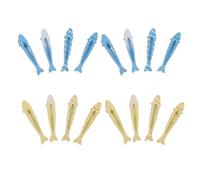 Healifty 16pcs Alloy Fish Hair Clips for Styling, Cute and Gentle No Marks Snap Barrettes, Hair Accessories for Girls and Women at Parties and Holidays