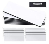 Healifty 16pcs DIY Blank Name Badge Tags with Pin, Rounded Corner Portable Office and Student Identification Labels for School and Work Use