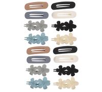 Healifty 16pcs Large Vintage Matte Flower Hair Clips for Bangs and Side Hair Strong Hold Floral Claw Clips for Women Fashion Barrettes for Daily Styling and Festival Accessories
