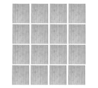 Healifty 16pcs Miniature Iron Roof Tiles for Dollhouse Building Materials with Realistic Corrugated Design, Precision Crafting for Miniature Projects and Dollhouse Layout Accessories
