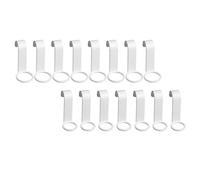 Healifty 16Pcs Punch-Free Bathroom Hangers for Shampoo and Bottle, Plastic Creative Hooks Set with 2.5Cm 3.1Cm Diameter, Wall-Mounted Organizers for Kitchen and Shower Storage