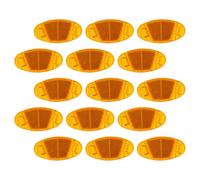 Healifty 16pcs Spoke Reflector Bike Reflectors Safety Warning Light Compact Pvc Plastic Night Safety Warning Stylish Beautiful Cycling Accessory
