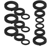 Healifty 18pcs Garden Hose Rubber Washers Seal Rings Kit for Water Hose Repair Sturdy Gaskets Compatible Garden Taps and Outdoor Watering Equipment