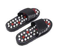 Healifty 1Pair Health Massage Shoes for Foot Relaxation with Rotating Tai Chi Gossip Design Slippers for Men and Women for Plantar Relief and Overall Foot Health
