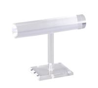 Healifty 1Pc Clear Acrylic Jewelry Holder Tier T- bar Jewelry Display Holder Jewelry Organizer Display Stand Bracelet for Shop Mall