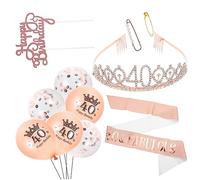 Healifty 1Set Birthday Crown Decorative Sash for Birthday Party Props Headdress Belt for Festive Celebrations for Creating Memorable Moments