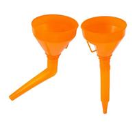 Healifty 1set Car Fuel Funnel Durable Splash Design for Easy Refueling for Engine Oil Gasoline and Coolant for Automotive and Motorcycle Use 2pcs