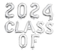 Healifty 1Set Decorative Graduation Party Balloons Aluminum Foil for Celebrating with Friends Reusable Photo Shoot Background for Class of Events