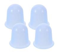 Healifty 1set Silicone Vacuum Suction Cups Portable Cupping Massager for Body Relaxation Slip Design Durable for Home Use for Beginners and Multi Body Parts 4pcs