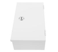 Healifty 2-gang Waterproof Lock Box for 86-type Devices and Power Outlets, Iron Surface Mount Electrical Box with Precise Fit Design and 2.8-inch Depth, Suitable for Public Zones