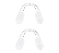 Healifty 2 Pair Silicone U-Shape Nose Pads for Eyeglasses, Flexible Comfort Fit and Anti-Slip Nose Piece Replacement for Glasses, for Study and Class Activities