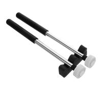 Healifty 2 Pairs Felt Drumsticks Non-Slip Metal Handle and Holder, and Adult Tongue Drum Mallets Set for Musical Instruments, Hand Percussion, Sound Bowl Strikers, and Performance