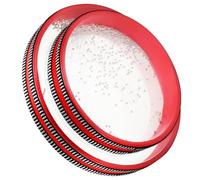 Healifty 2 Pcs Children’s Wave Sound Drums Musical Instruments 6-inch and 8-inch Red Shake Drums for Kids Handheld Percussion for Early Music Learning and Play