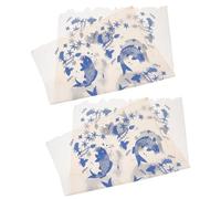 Healifty 2 Pcs High-Temperature Resistant Ceramic Decals Transfer Paper Underglaze Fish Flower Porcelain Glaze Transfers for Pottery Clay Craft