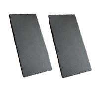 Healifty 2 Pcs Insulated Black Sushi Plates Scald Dessert and Multipurpose Bread Serving Platters Reusable Household Display Dishes for Sushi Sashimi Steak