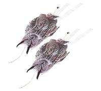 Healifty 2 Pieces Hanging Reflective Owl Garden Ornaments for Yard and Patio, Acrylic 1mm Thick Bird Scarer Device for Outdoor Garden, Orchard, and Balcony