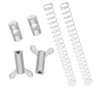 Healifty 2 Set Pedal Return Spring Rear Brake Cable Adjuster Spring Silver Metal Roundpin Precision Fit Enhanced Stability with Adjustment Screw for Terrains and Daily Commutes