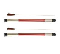 Healifty 2 Sets Professional Baton with Rosewood Handle and Light Gold Storage Tube Lightweight Orchestral Directing Baton for Choir Band and Symphony Conducting Professional Music
