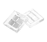 Healifty 2 Sets Transparent DIY Empty Eyeshadow Case Compact Highlighter Blusher Container for Women for Makeup The Go Hold Your Favorite Cosmetics One Place