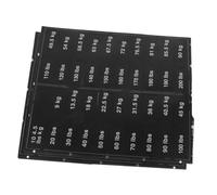 Healifty 2 Sheets High Adhesive Weight Block Sticker Labels with Precut for Gym Equipment Easy Identification Weightlifting Racks Kettlebells Dumbbell Racks Indoor Fitness Classification