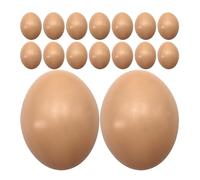 Healifty 20 Pcs Plastic Easter Eggs 2.2 Inch Paintable Eggs Blank Easter Hunt Gifts for DIY Painting Crafts Party Decor
