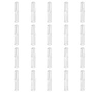 Healifty 20 Pcs Quadrangle Pen Cases Plastic Pen Boxes for School Stationery Storage Suitable for Students and Office Use
