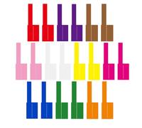 Healifty 20 Sheets Computer Cable Labels Self-Adhesive Cord Tags Printable Design Tear-Resistant Self-Adhesive Sticker with Colorful Look for Offices and Homes