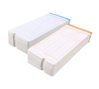 Healifty 200 Sheets Employee Timecards for Attendance Machines Dual-Sided Office and Factory Clock Cards Warehouse Use Paper Cards for Staff Check and Commute Recording