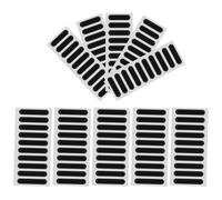 Healifty 200pcs Black Mesh Speaker Adhesive Stickers for Phone Speaker Dustproof Net Cover Long and Short Sizes for 6-9 Hole 1-6 Hole Protection Mobile Phone Dustproof Accessories