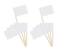 Healifty 200pcs Cake Inserts Dessert Topper Party Cupcake Picks Wood Paper Toothpick Flags for Decorating Wedding Parties