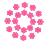 Healifty 200pcs Eyelash Extension Adhesive Liquid Cups and Pigment Holders for Lash Techs, Pink Floral Drip Resin Makeup Supplies for Beauty Salon Use