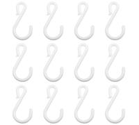 Healifty 200pcs Plastic Display Strip Hook Hanging Merchandise Strips Hooks S Shaped Easy to Install Practical Plastic for Retail Display