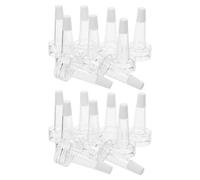 Healifty 200pcs Trumpet Head Dropper Tip Reusable Ampoule Bottle Dropper Nozzle Plastic Vial Ampoule Accessories for Laboratory Use Compatible