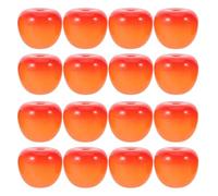 Healifty 20Pcs 3Mm Hole Orange Fruit Resin Spacer Beads for Jewelry Making DIY Bracelet Necklace Earrings Keychain Craft Supplies with Cherry and Orange Design