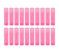 Healifty 20pcs 5g Empty Lip Balm Tubes with Caps DIY Lipstick Tubes Refillable Lip Balm Containers for Homemade Care Makeup Accessories