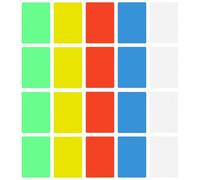 Healifty 20pcs A5 Non-Skid Writing Boards 14x19cm Matte Plastic Writing Pads for Students Office Exam Desk Pads Lightweight Scratch Note Boards Random Color