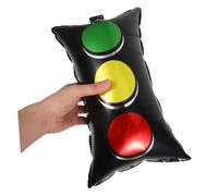 Healifty 20PCS Aluminum Foil Traffic Light Balloons Red Green Yellow Vehicle Party Decorations Easy Inflation Race Car Birthday Balloon for Themed Traffic Safety and Building Events