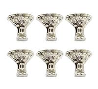 Healifty 20pcs Antique Box Legs Feet Corner Protector Metal Box Legs Jewelry Gift Box Legs Vintage Storage Box Feet for Jewelry Chest Case Furniture